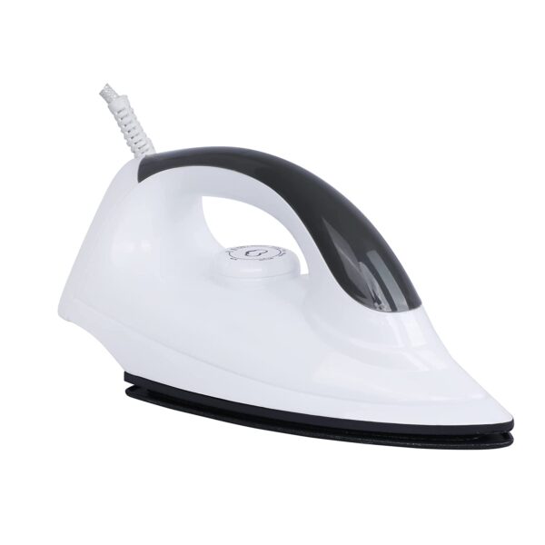QUBA I-184 Dry Iron 1000 Watt Advance Soleplate and Anti-Bacterial German Coating Technology (ISI Certified) (Grey) image